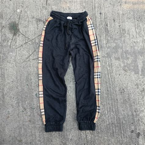 burberry corduroy pants|burberry check panel jogging pants.